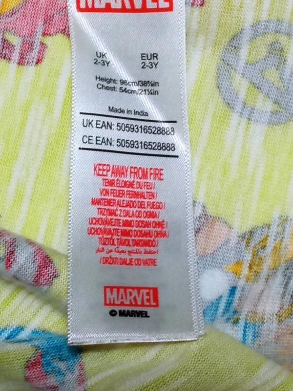 Жовта футболка marvel на хлопчика 2-3 роки - фото фото фото 2