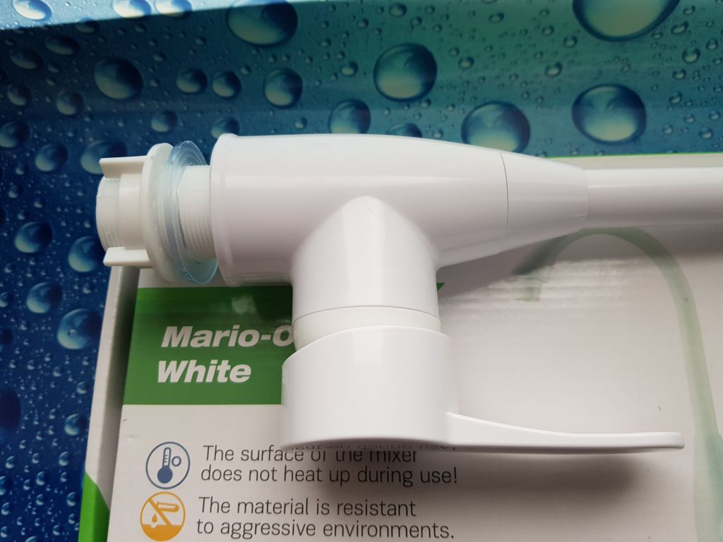 Смеситель змішувач для кухні PLAMIX Mario-011 White білий. - фото фото фото 4