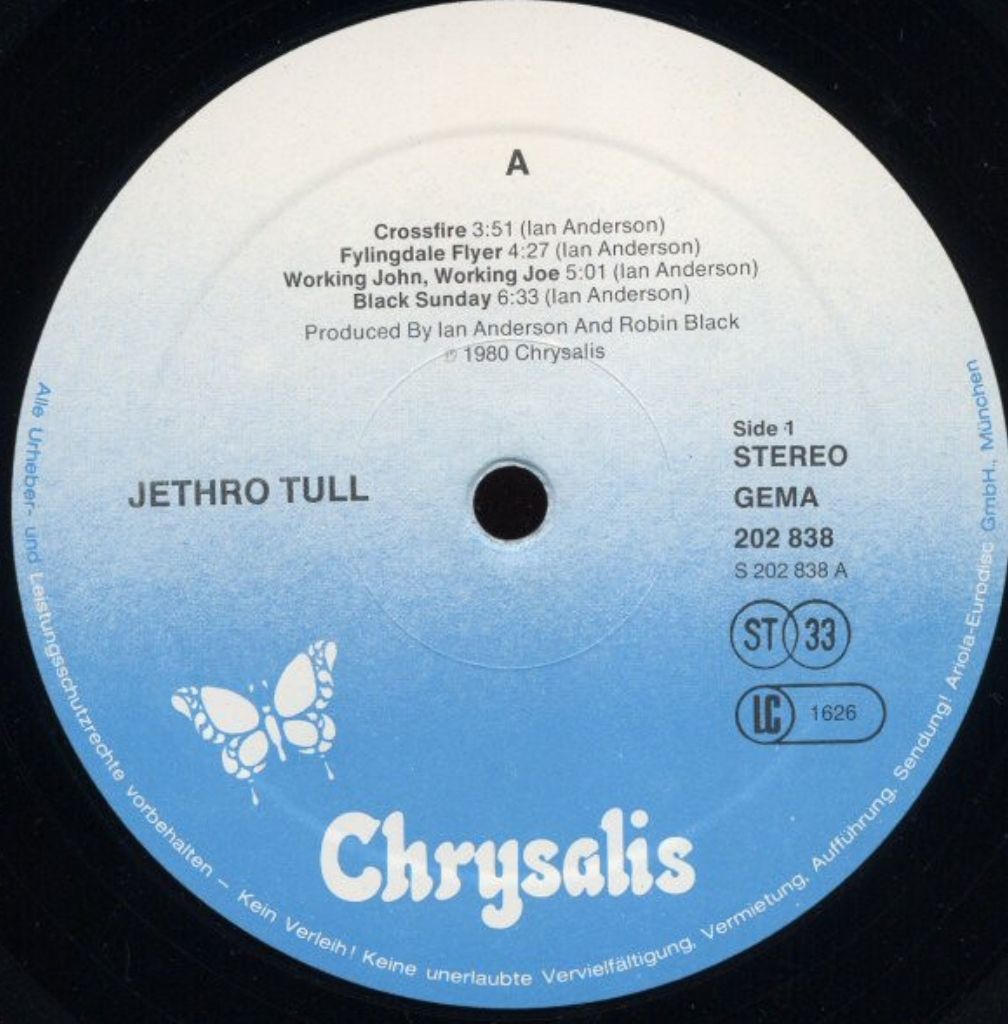 Jethro Tull - A - 1980.    (LP). 12. Vinyl. Пластинка. Germany - фото фото фото 2
