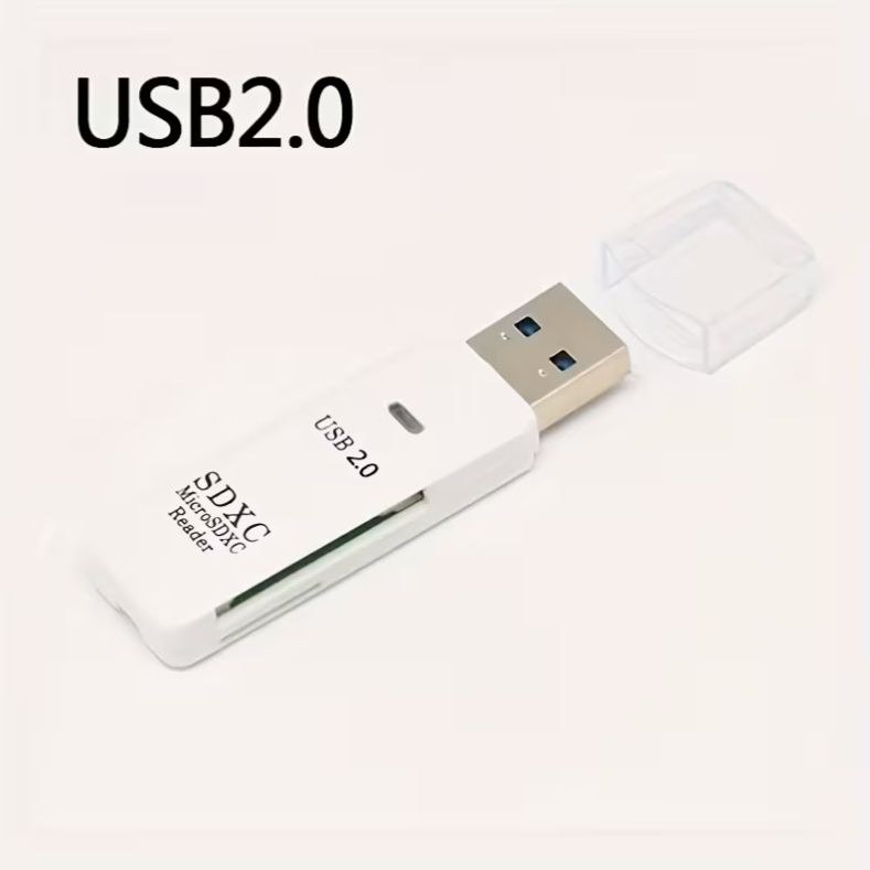 Кардридер SDXC USB 2.0 to TF+SD Dual Card Reader Чорний - фото фото фото 3