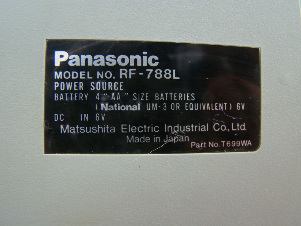 PANASONIC  RF - 788 L - фото фото фото 4