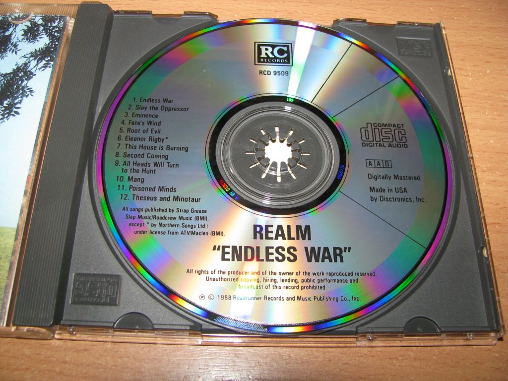 REALM - Endless War  (1988 Roadracer 1st press,USA) - фото фото фото 2