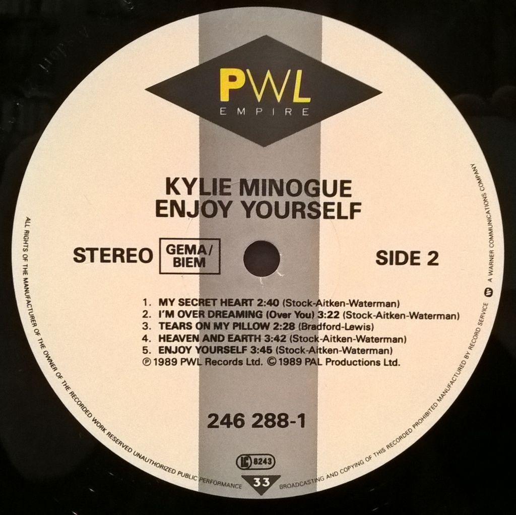 Kylie Minogue - Enjoy Yourself - 1989.   (LP). 12. Vinyl. Пластинка. Germany - фото фото фото 5