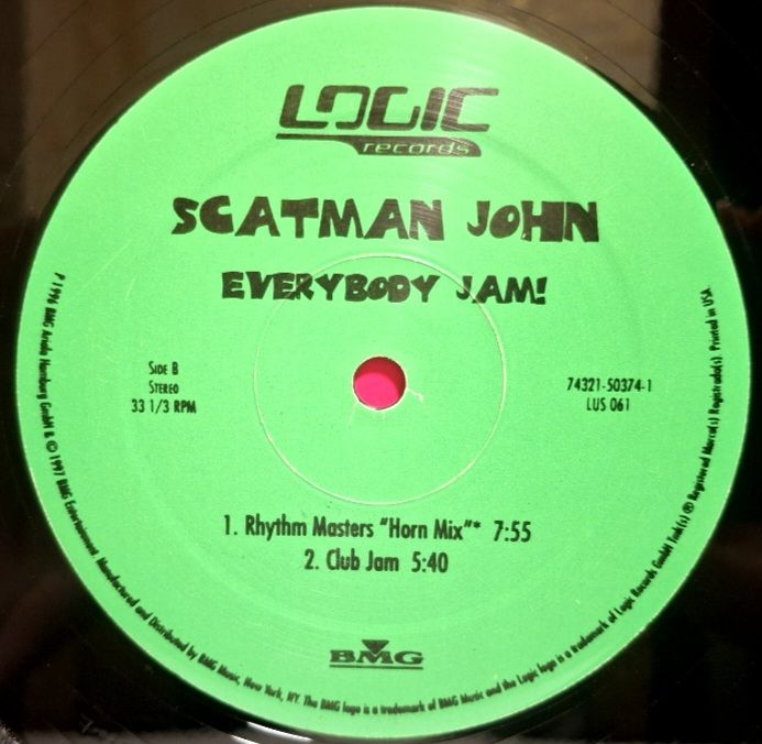 Scatman John - Everybody Jam! - 1996.  (EP). 12. Vinyl. Пластинка. USA. - фото фото фото 3