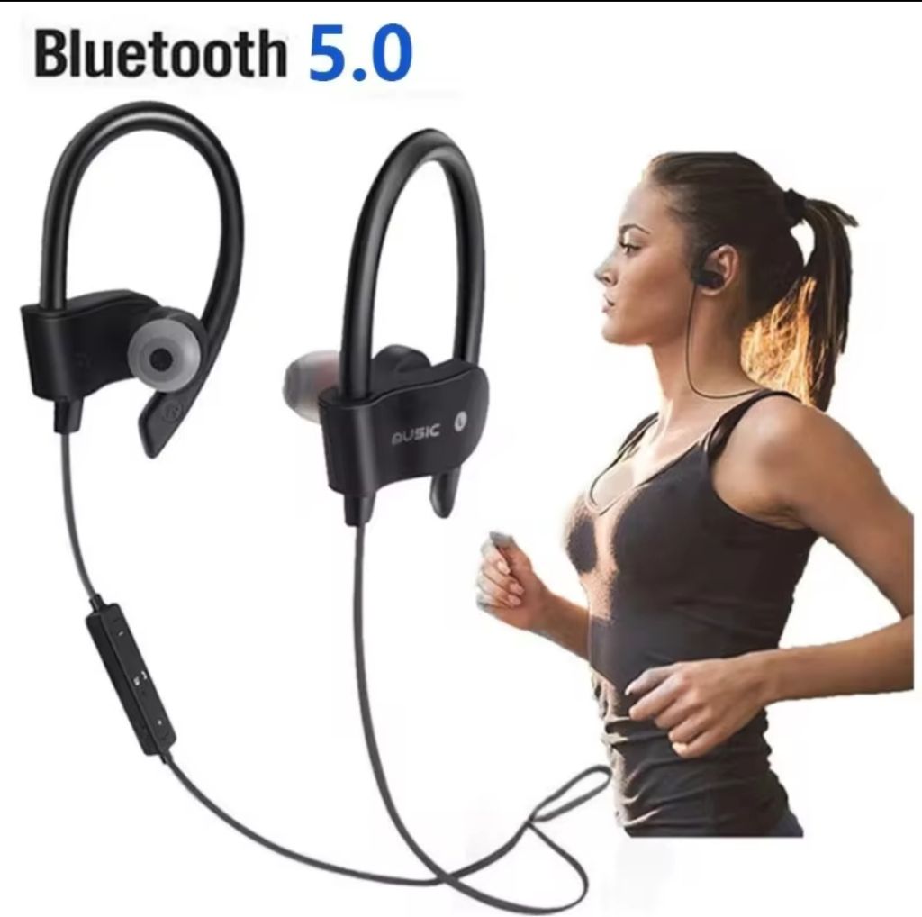 Спортивные удобные Bluetooth наушники  блютуз гарнитура с микрофоном - фото фото фото 0