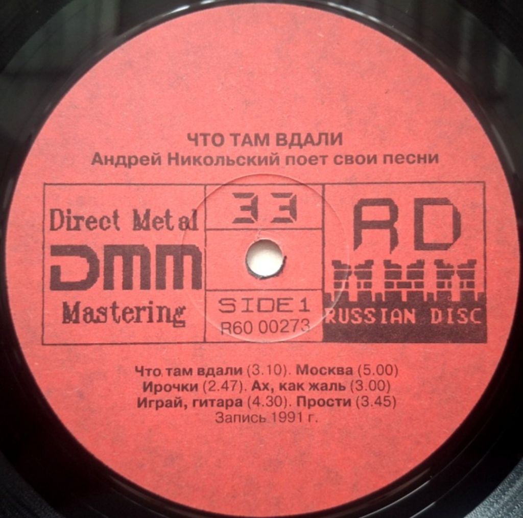 Андрей Никольский - Что Там Вдали - 1991.  (LP). 12. Vinyl. Пластинка. Rare. - фото фото фото 2