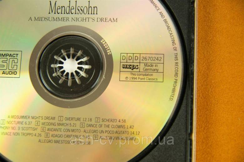 Музичний диск CD. Класика. MENDELSSOHN - фото фото фото 4