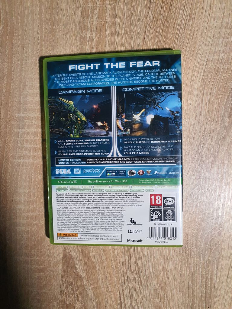 Диск xbox 360 Aliens - фото фото фото 2