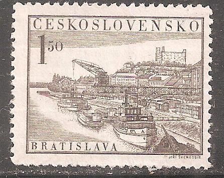 Чехословакия 1952 Sc.557  (*) негаш. без клея - фото фото фото 0