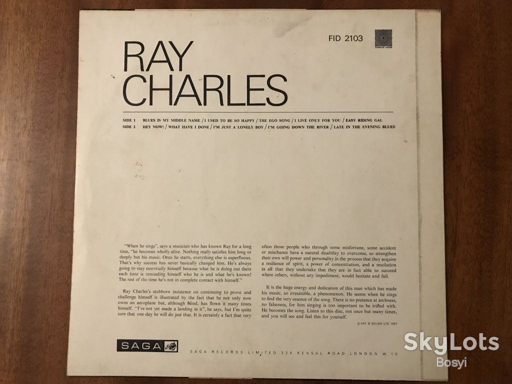 Ray Charles ‎ Ray Charles Англия - фото фото фото 4