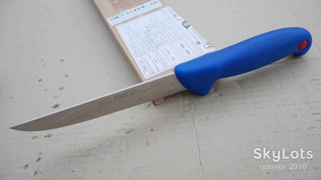 Plys TZHS901 D5, Plastic blue, 40Cr13 Satin, Kitchen Knife, Fixed - фото фото фото 7
