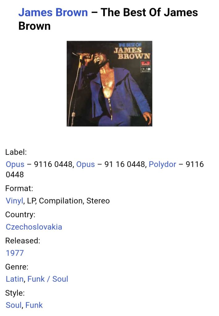 James Brown - The Best Of - 1959-76.  (LP). 12. Vinyl. Пластинка. Czechoslovakia. - фото фото фото 4