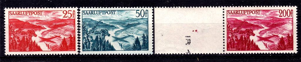 Германия - СААР / SAAR  1948 г MNH - АВИАПОЧТА - фото фото фото 0