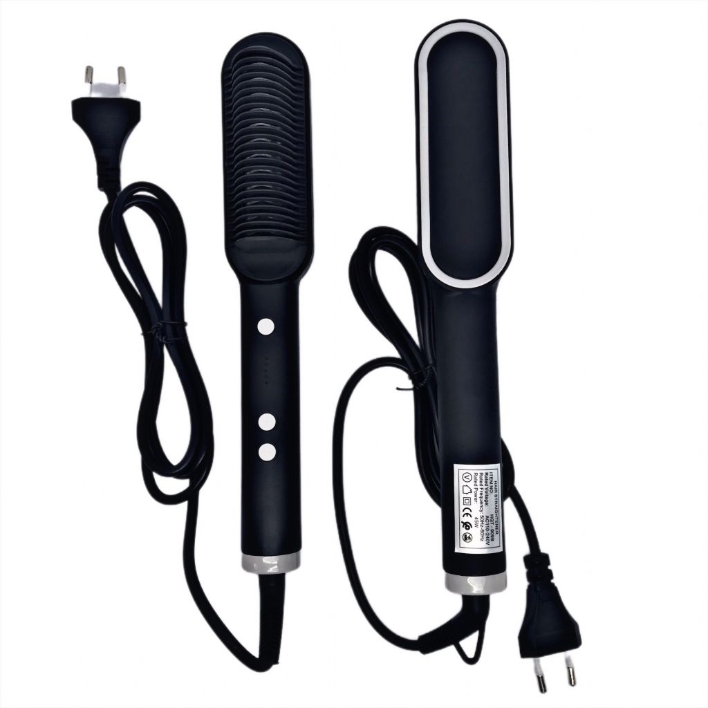 Расческа выпрямитель утюжок плойка для волос турмалин Hair Straightener HQT-909 - фото фото фото 0