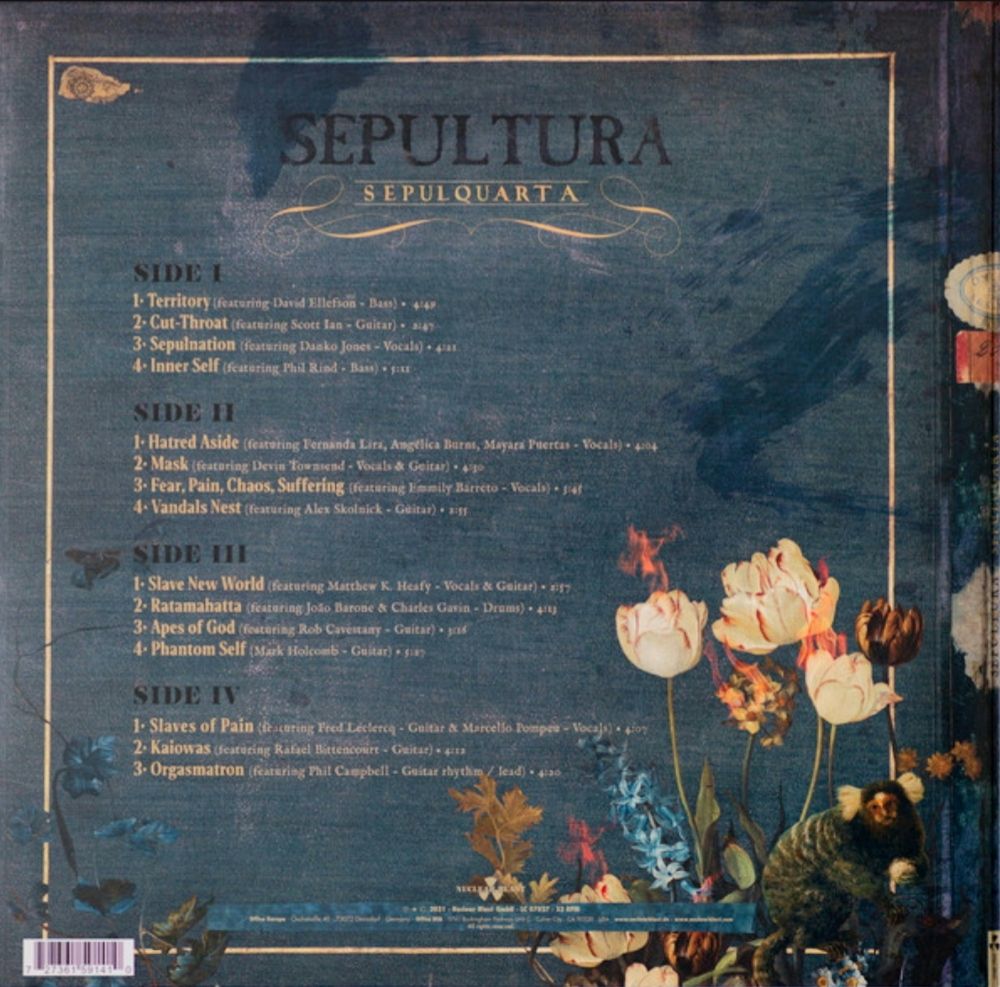 Sepultura - SepulQuarta - 2021.  (2LP). 12. Vinyl. Пластинки. Europe. S/S - фото фото фото 1