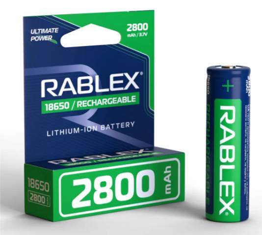 Літій-іонний акумулятор 18650 Rablex 2800 mAh Original - фото фото фото 1