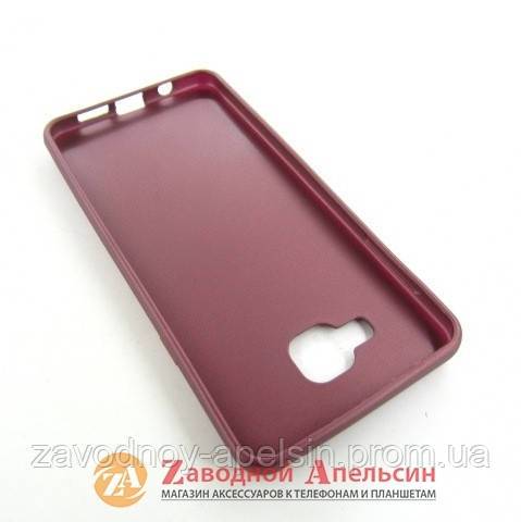 Samsung A710 2016 чехол кожа Momax marsala - фото фото фото 1