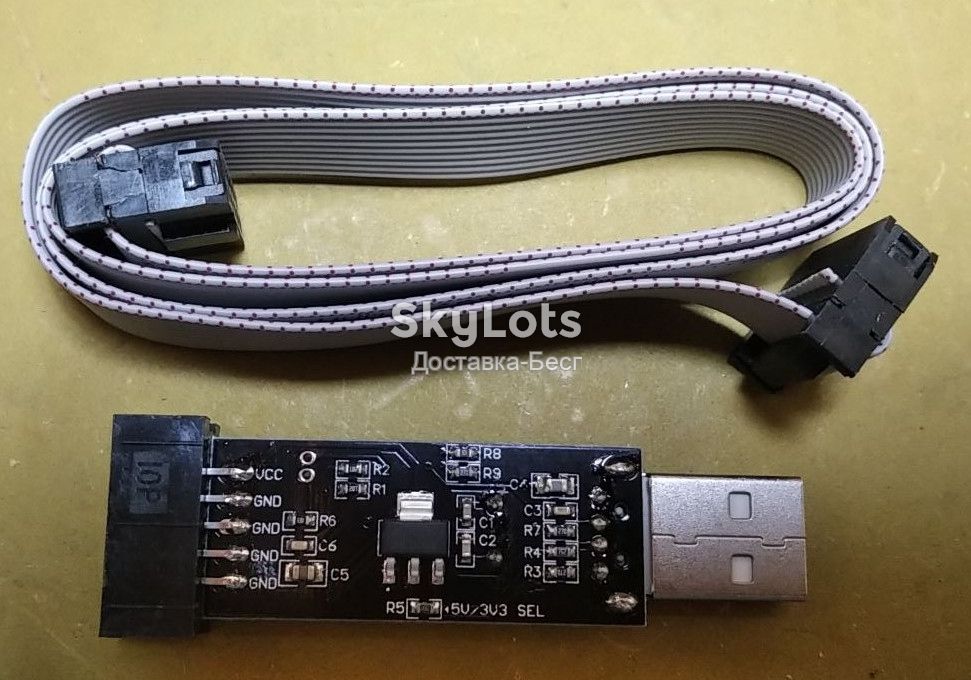 Программатор USB USBASP LC-01 51 AVR ATMEGA8 ATMEGA128 Win7 ATtiny/CAN/PWM   (489-1) - фото фото фото 1