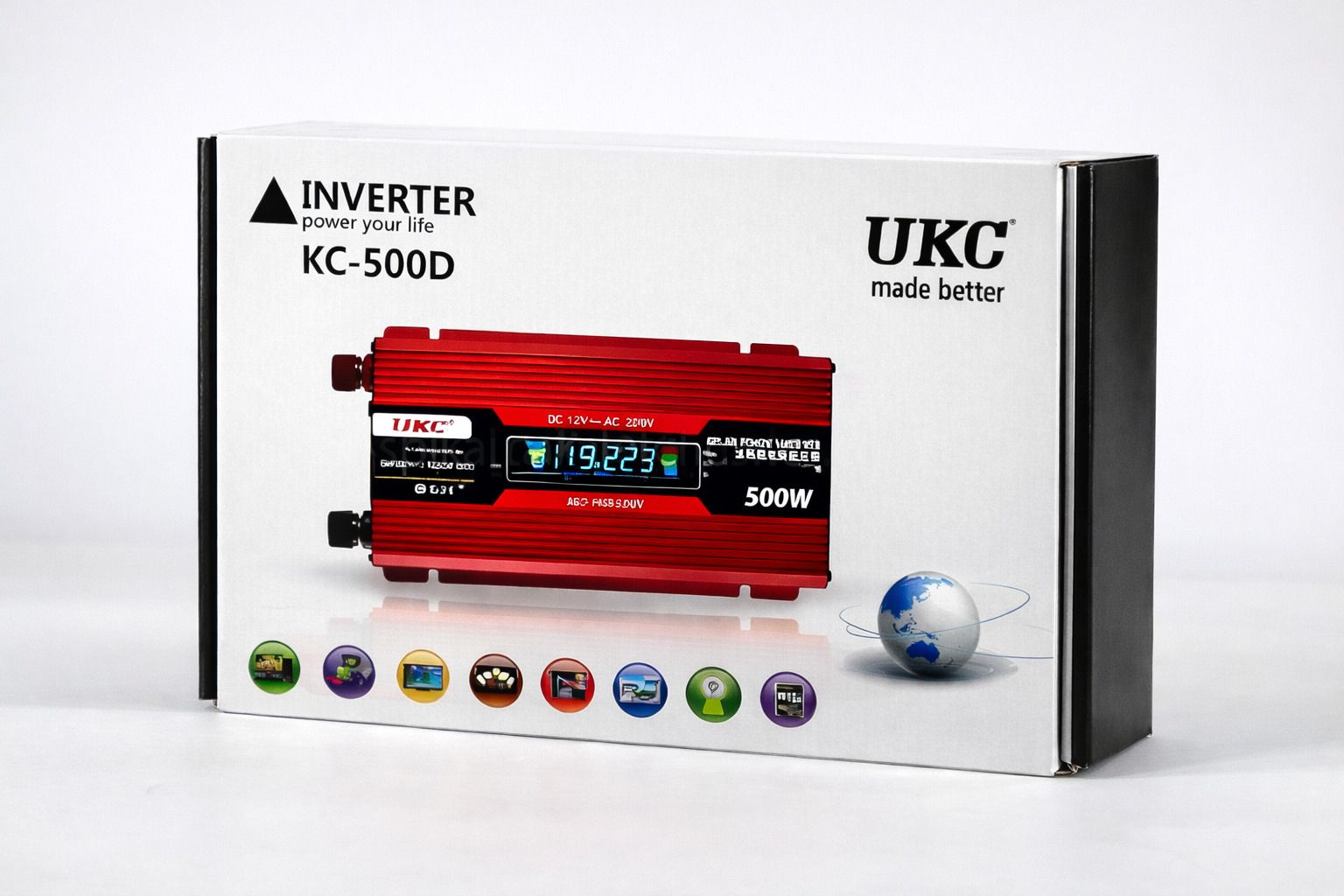 Перетворювач AC/DC KC-500D 500W+lcd, Інвертор у машину - фото фото фото 1