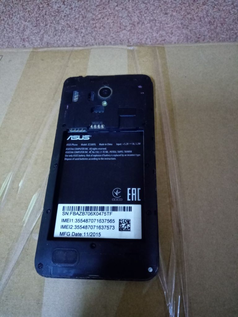 Смартфон ASUS Zenfone Go ZC500TG под восстановление - фото фото фото 1