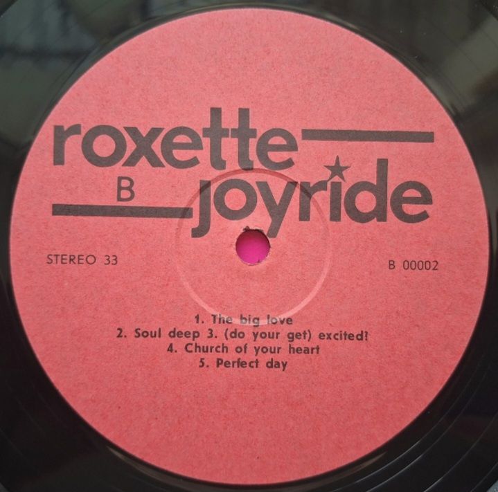 Roxette - Joyride - 1991.  (LP). 12. Vinyl. Пластинка. Unofficial Release. - фото фото фото 3