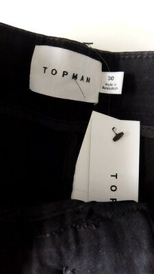Шорти скіні чорні Topman W30 - фото фото фото 4