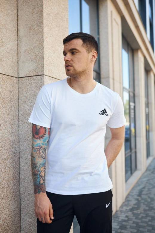 Футболка Adidas белая - фото фото фото 0