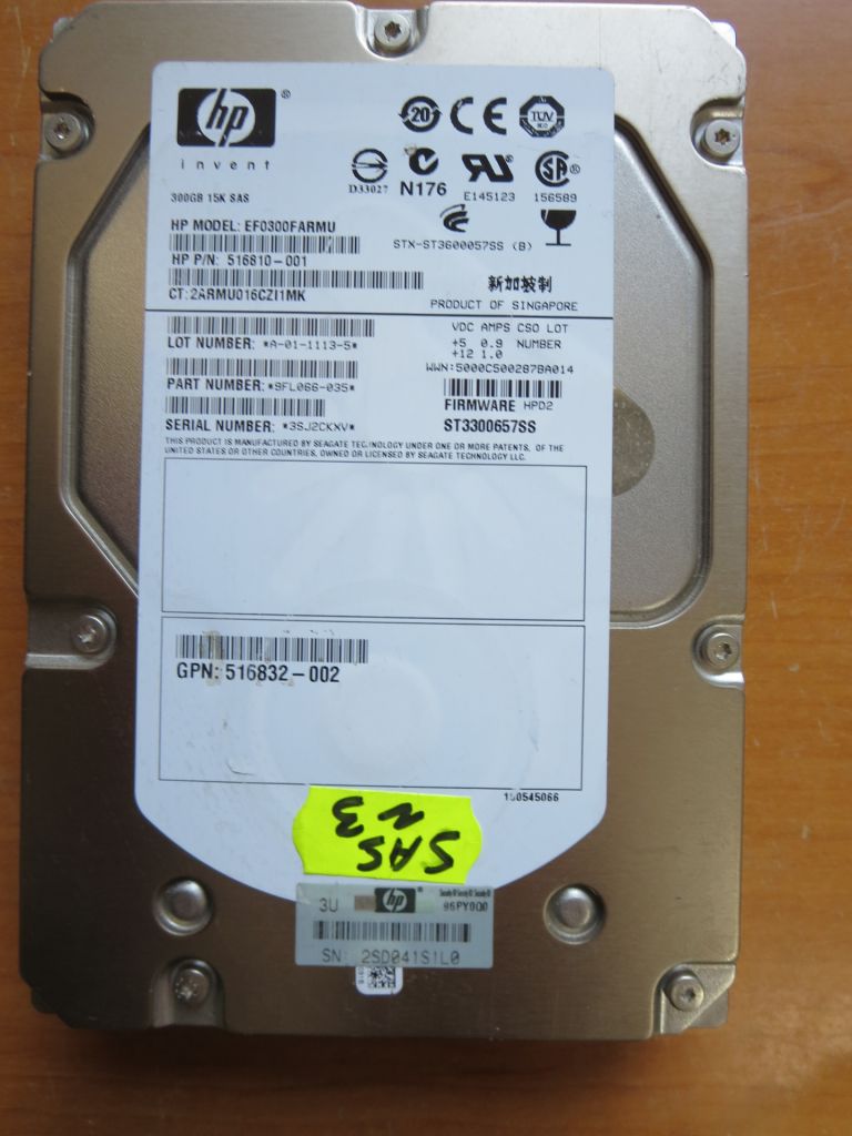 Жесткий диск 3.5 HDD SAS  HP EF0300FARMU  300 Gb №3 - фото фото фото 0