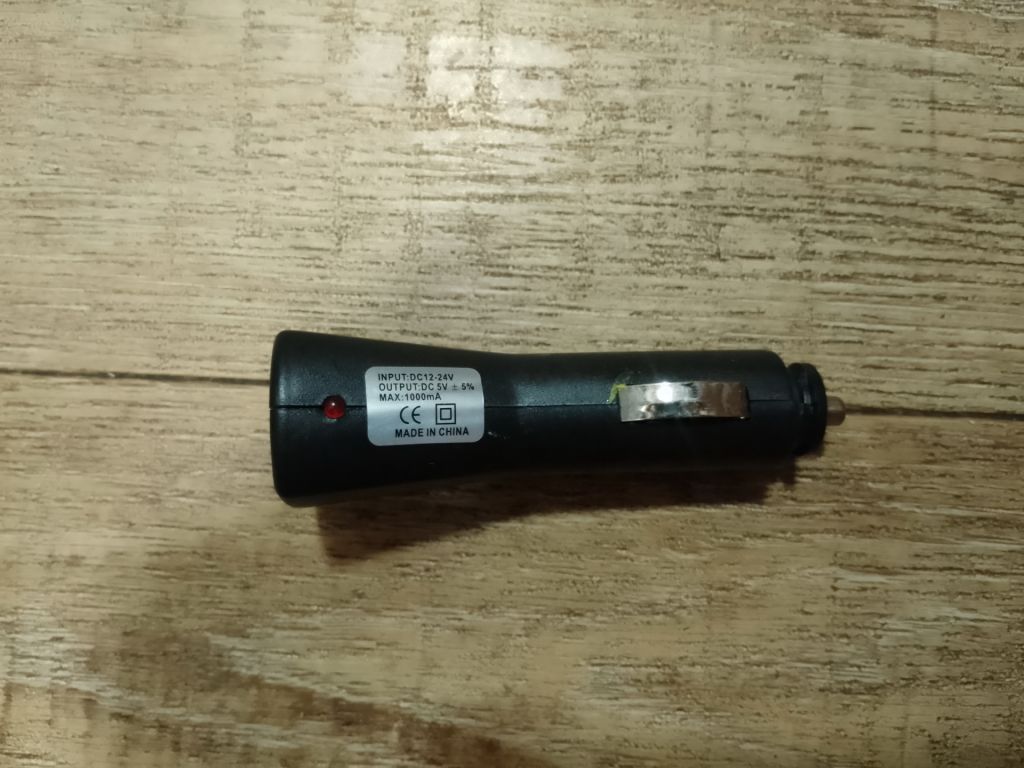 Автомобільний USB-адаптер  (зарядний пристрій) 12-24В 1000мА - фото фото фото 1