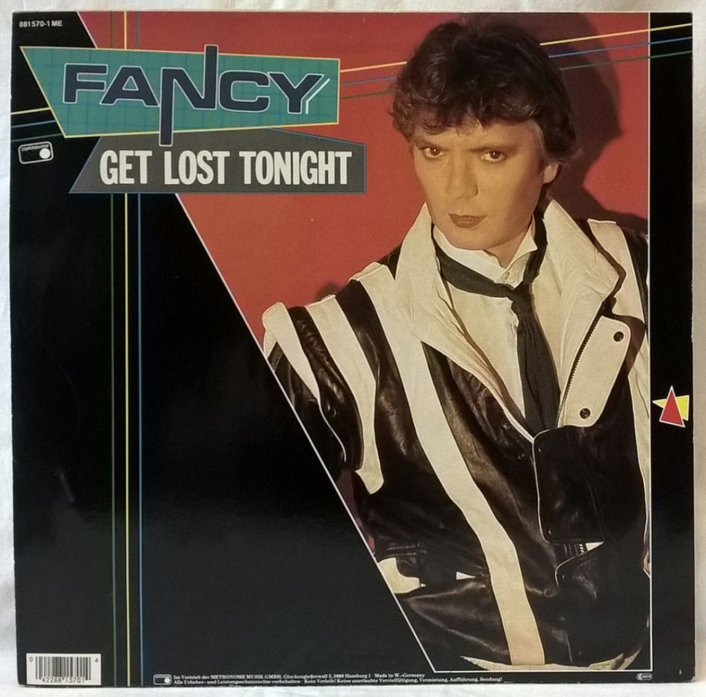 Fancy - Get Lost Tonight - 1984.  (EP). 12. Vinyl. Пластинка. Germany. - фото фото фото 1