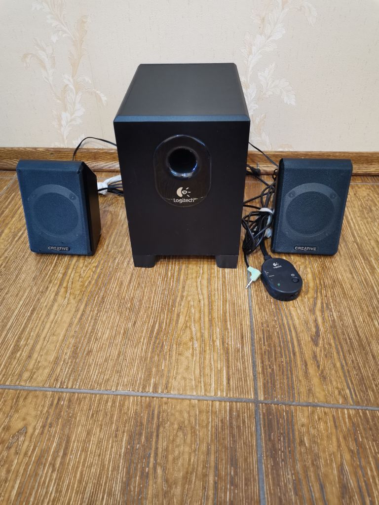 Акустическая система 2.1 Logitech X-210 колонки Creative - фото фото фото 0