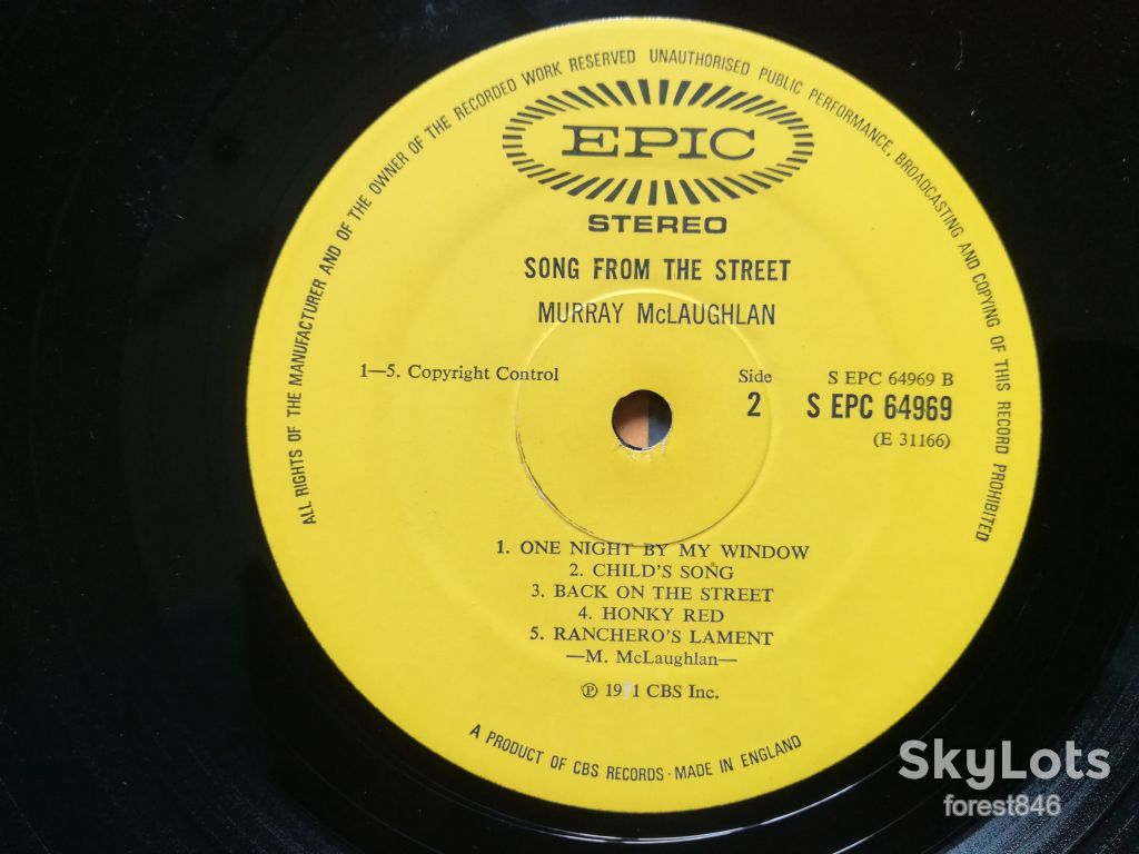 Murray McLauchlan-Song from the street-Ex.+-Англия - фото фото фото 5