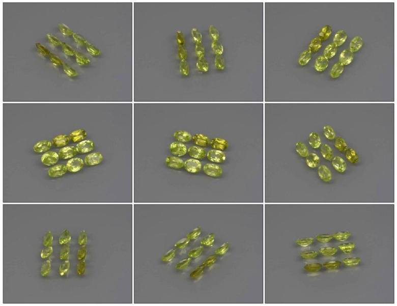 Натуральный перидот .9 шт 2.57ct - фото фото фото 1