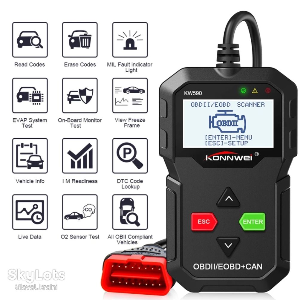 Сканер OBD2 KONNWEI KW590 - фото фото фото 4