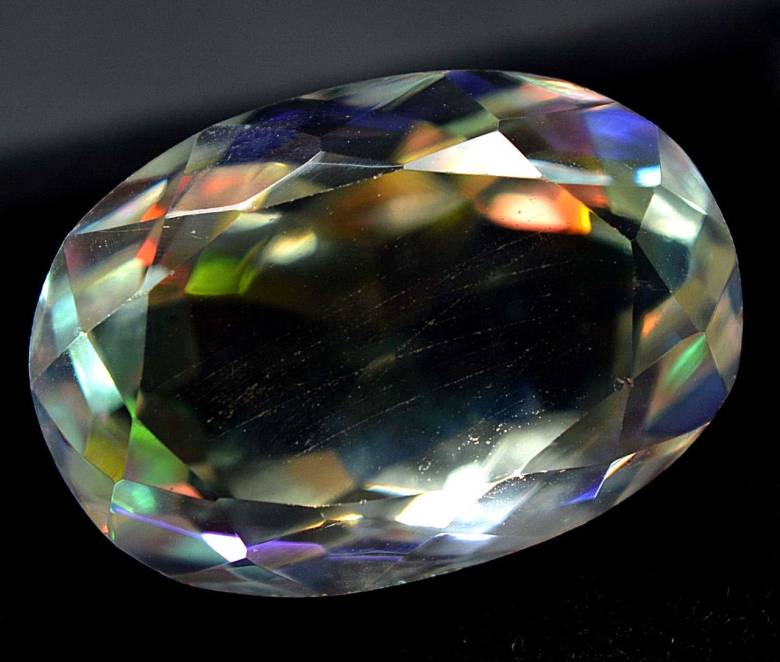 Радужный кварц 26.60 Ct Сертификат - фото фото фото 0
