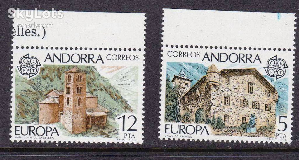 Андорра   1978 г - MNH - архитектура - СЕРТ - - фото фото фото 0