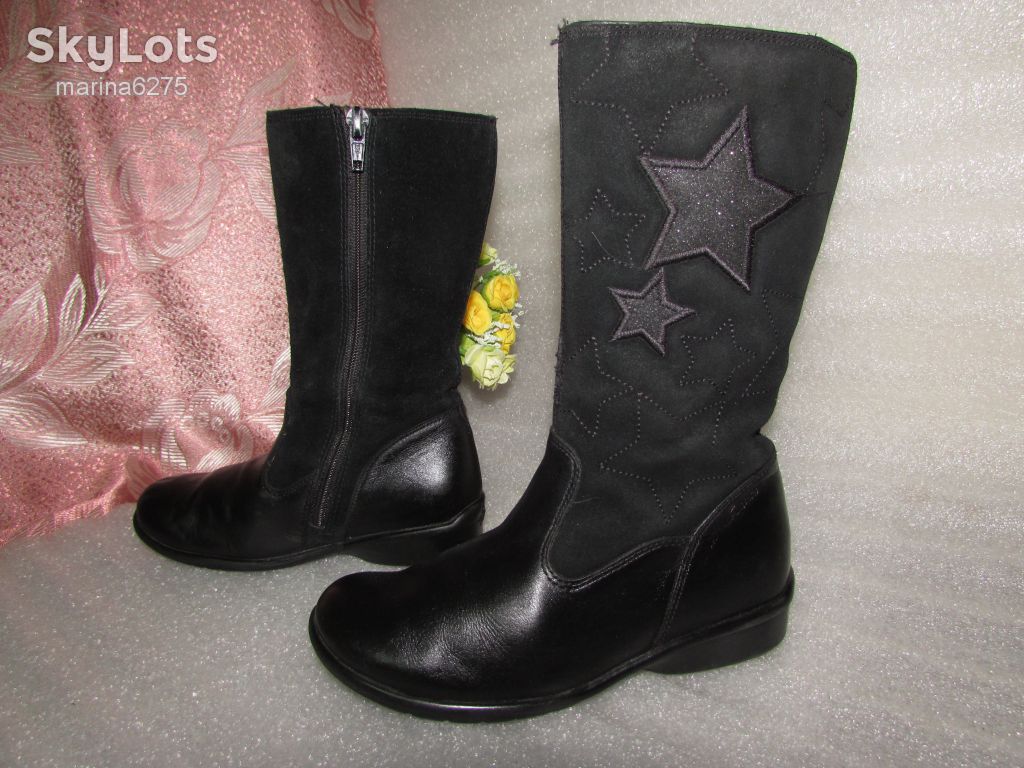 САПОГИ 100% НАТУРАЛЬНАЯ КОЖА ~Clarks ~ КАМБОДЖА р 28/10 - фото фото фото 1