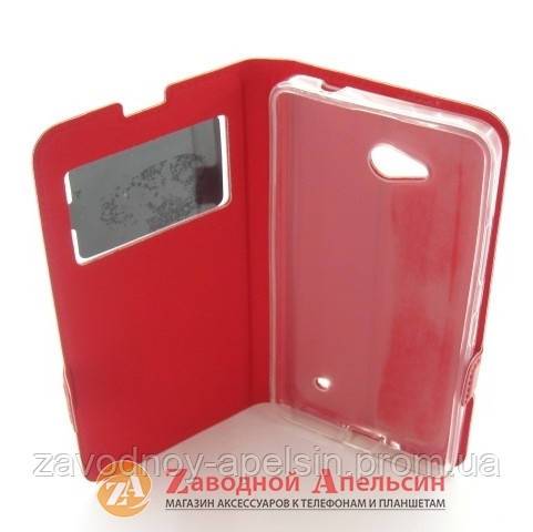 Чехол книга Nokia 640 rm-1077 Smart Case red - фото фото фото 2