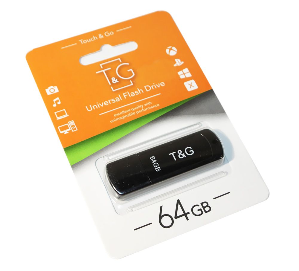 Флешка USB T&amp;G  Classic  64GB Black - фото фото фото 0