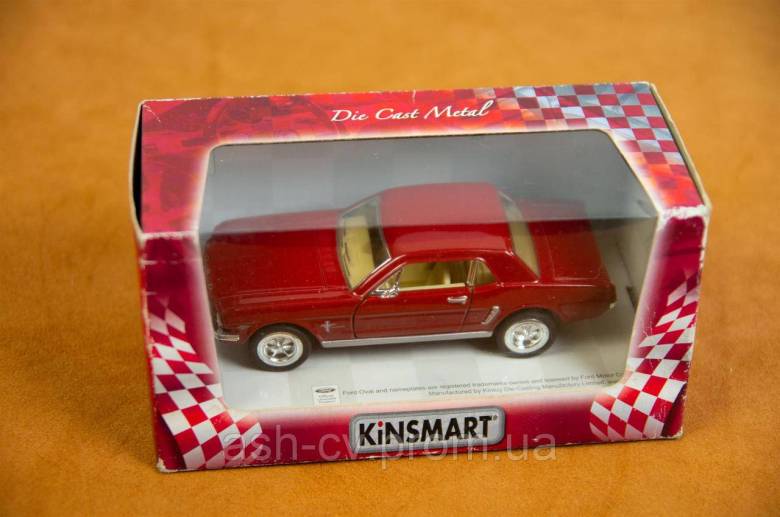 Модель авто, колекційна, Kinsmart Ford Mustang 1964 - фото фото фото 8
