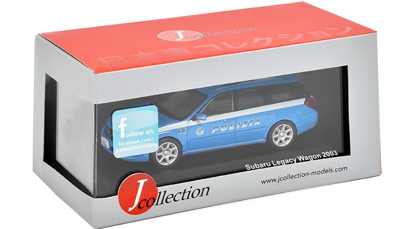 J-Collection 1:43 Subaru Legacy Wagon, Police Italy  (2003) - фото фото фото 2