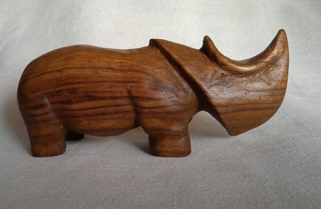 Статуетка Носоріг Rhinoceros    (3) дерево ручна робота різьба - фото фото фото 5
