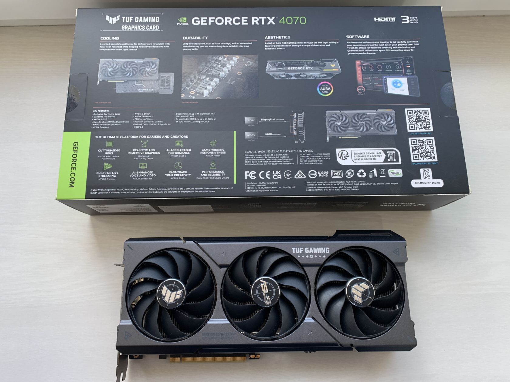 Продам Asus Tuf GeForce RTX 4070-12G GAMING ОФІЦІЙНА ГАРАНТІЯ - фото фото фото 8