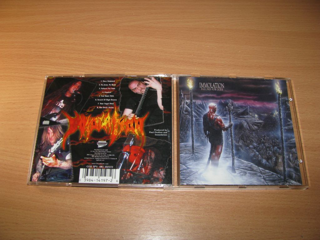 IMMOLATION - Failures For Gods  (1999 Metal Blade 1st press) - фото фото фото 0