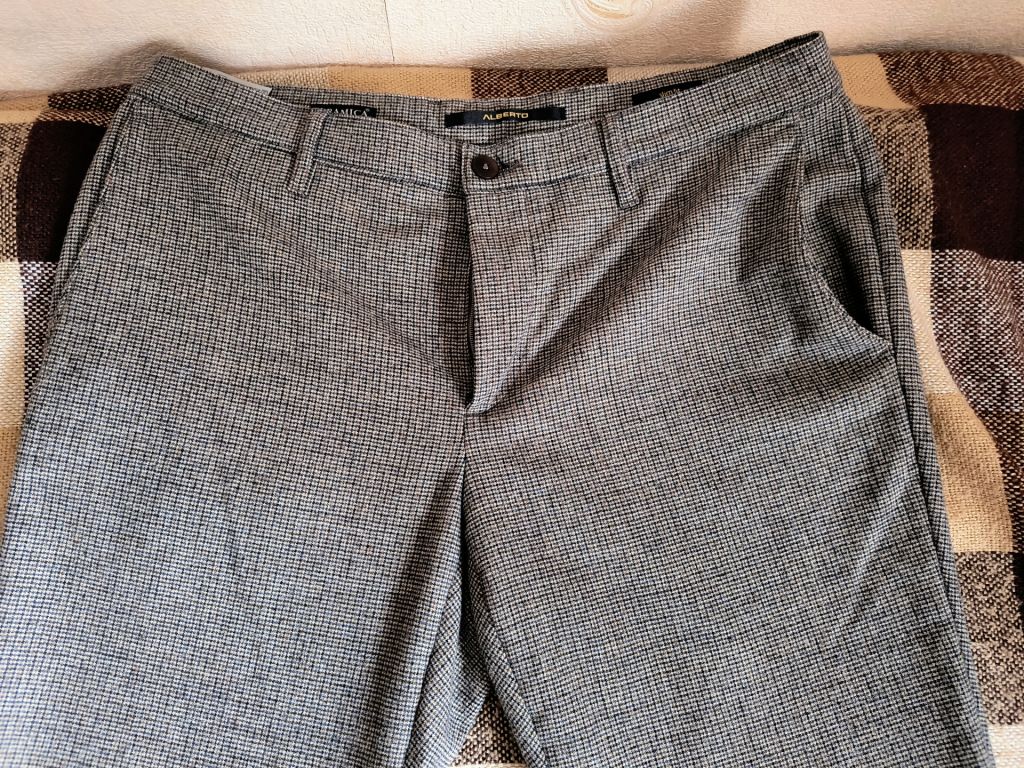 Штани Alberto Ceramica Wool Pepita Slim Fit - фото фото фото 1