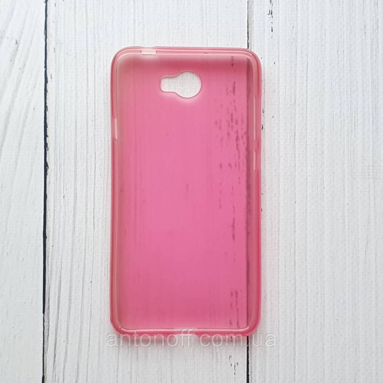 Чохол для Huawei Y5 II (CUN-U29) силіконовий, рожевий - фото фото фото 1