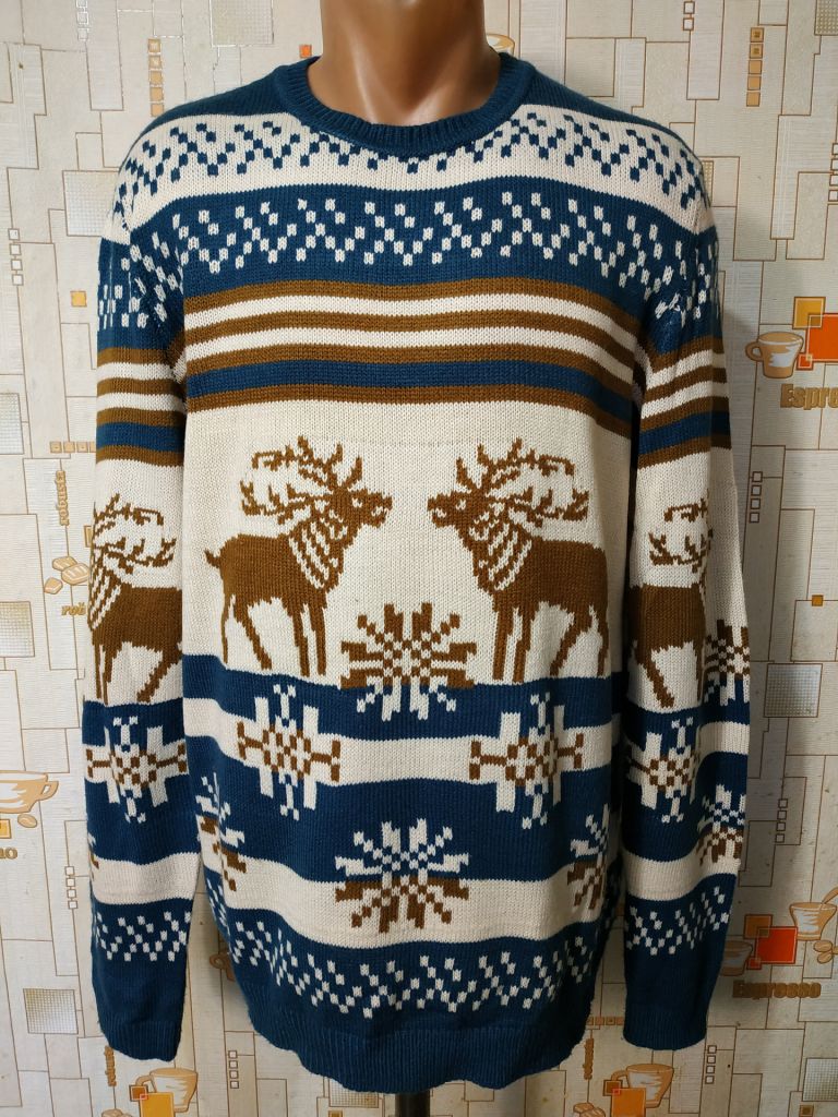 Светр чоловічий з принтом ASOS акрил p-p L - фото фото фото 0