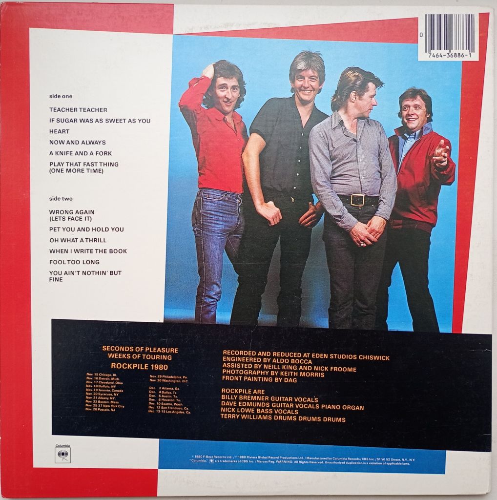 ROCKPILE Seconds Of Pleasure LP VG+/EX+ - фото фото фото 2
