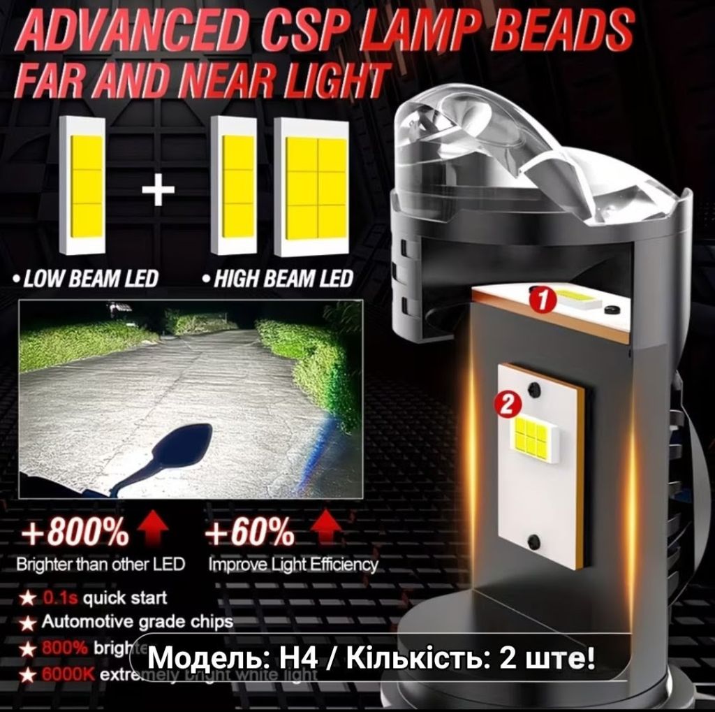 Bi led Bullvision H4. - фото фото фото 0
