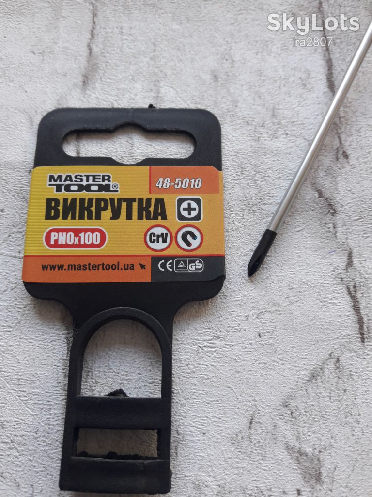 Викрутка хрестова магнітна PH0 х 100мм MASTERTOOL   (48-5010) - фото фото фото 1